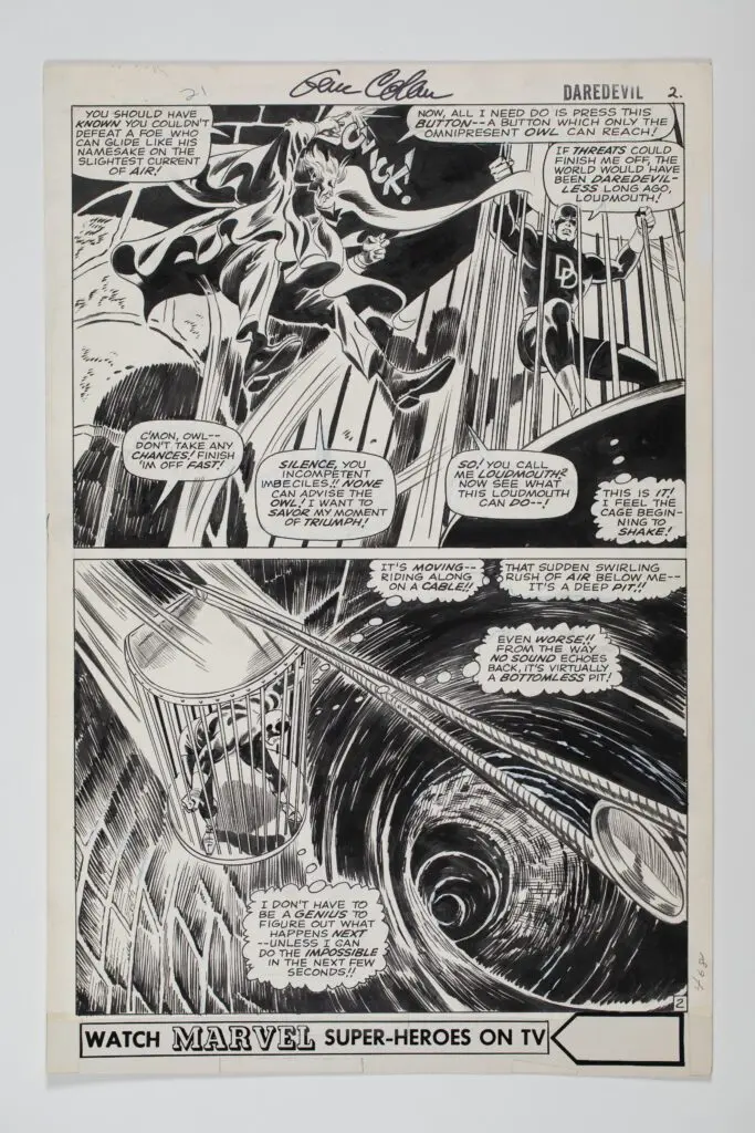 Gene Colan Comic Art by Bob’s Original Comic Art