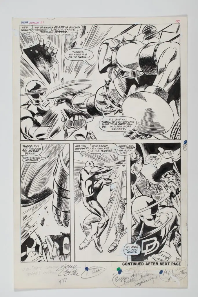 Gene Colan Comic Art by Bob’s Original Comic Art