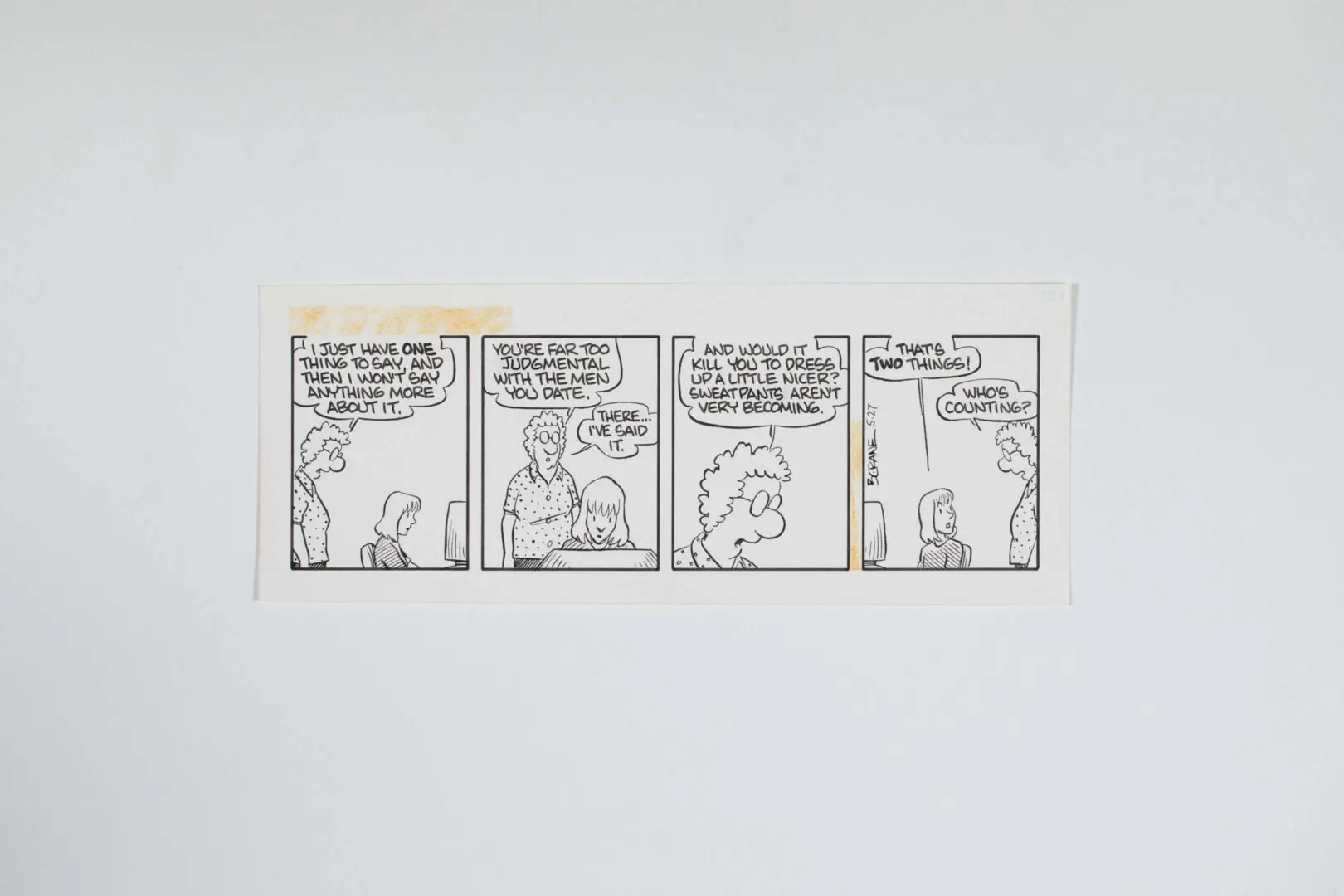 A comic strip features a dog and a man discussing the dog's thoughts.