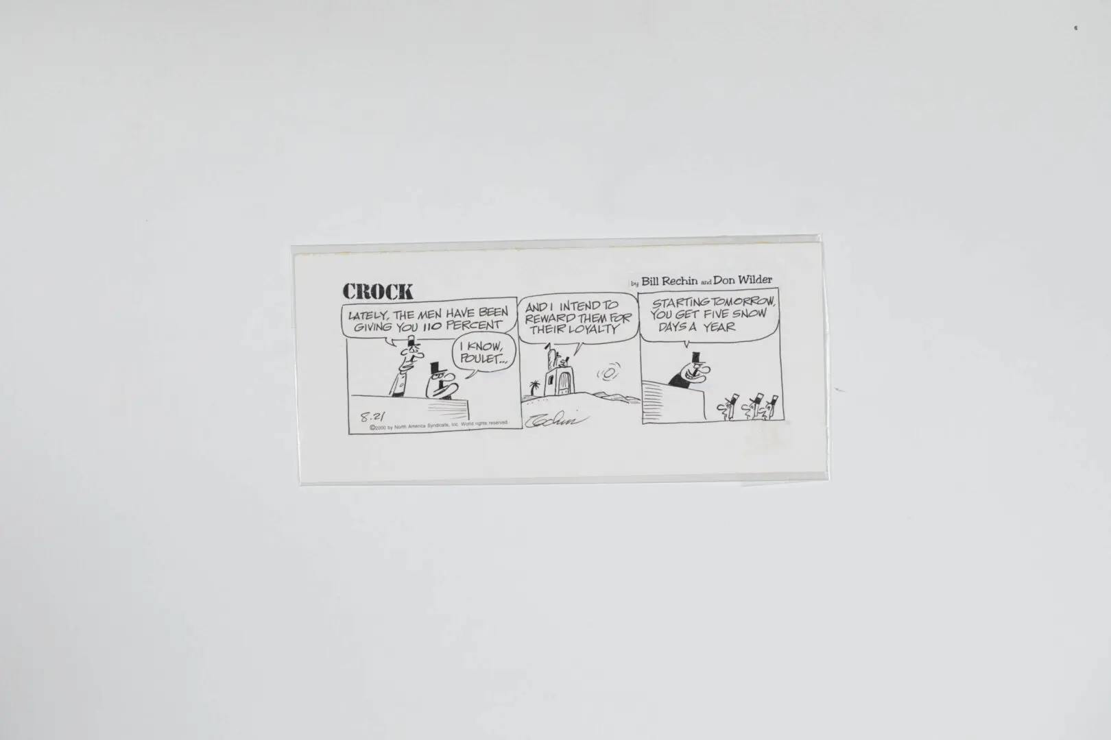 A comic strip showing a conversation about a drawing.