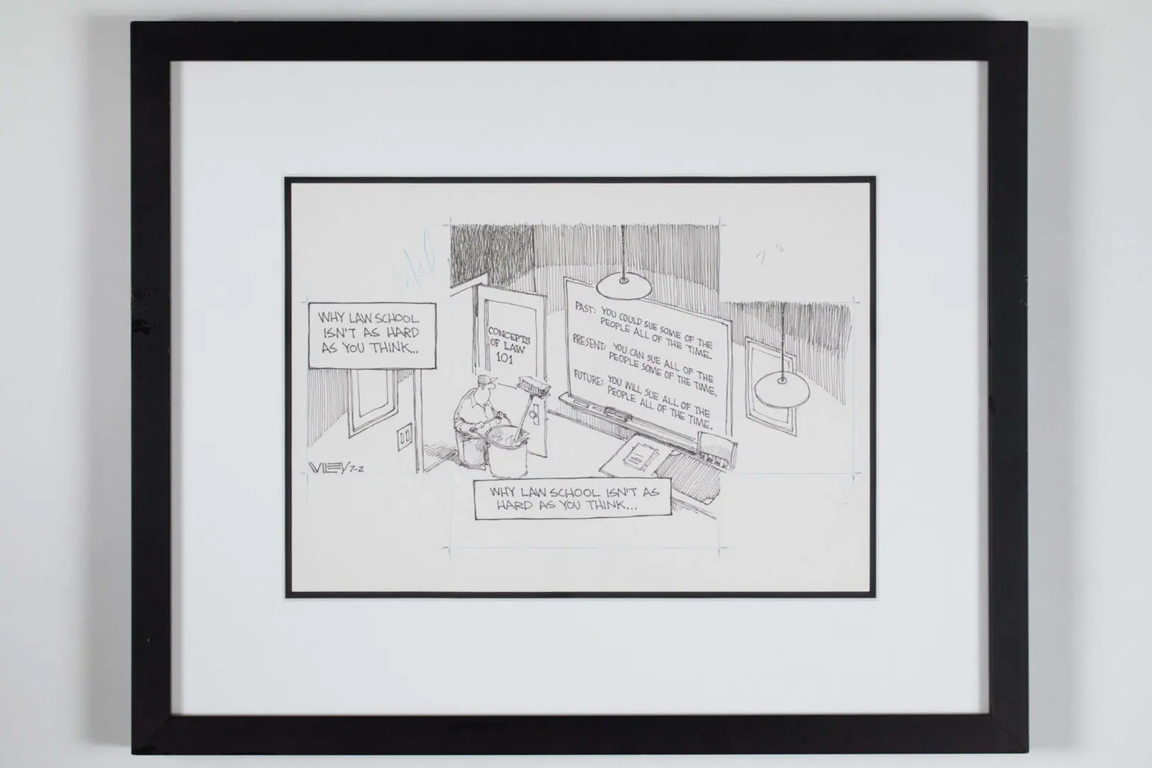 A cartoonist drawing a comic about a cartoonist drawing a comic, creating a loop.