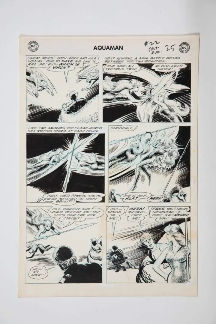 Black and white comic page depicting a dramatic battle with speech bubbles.