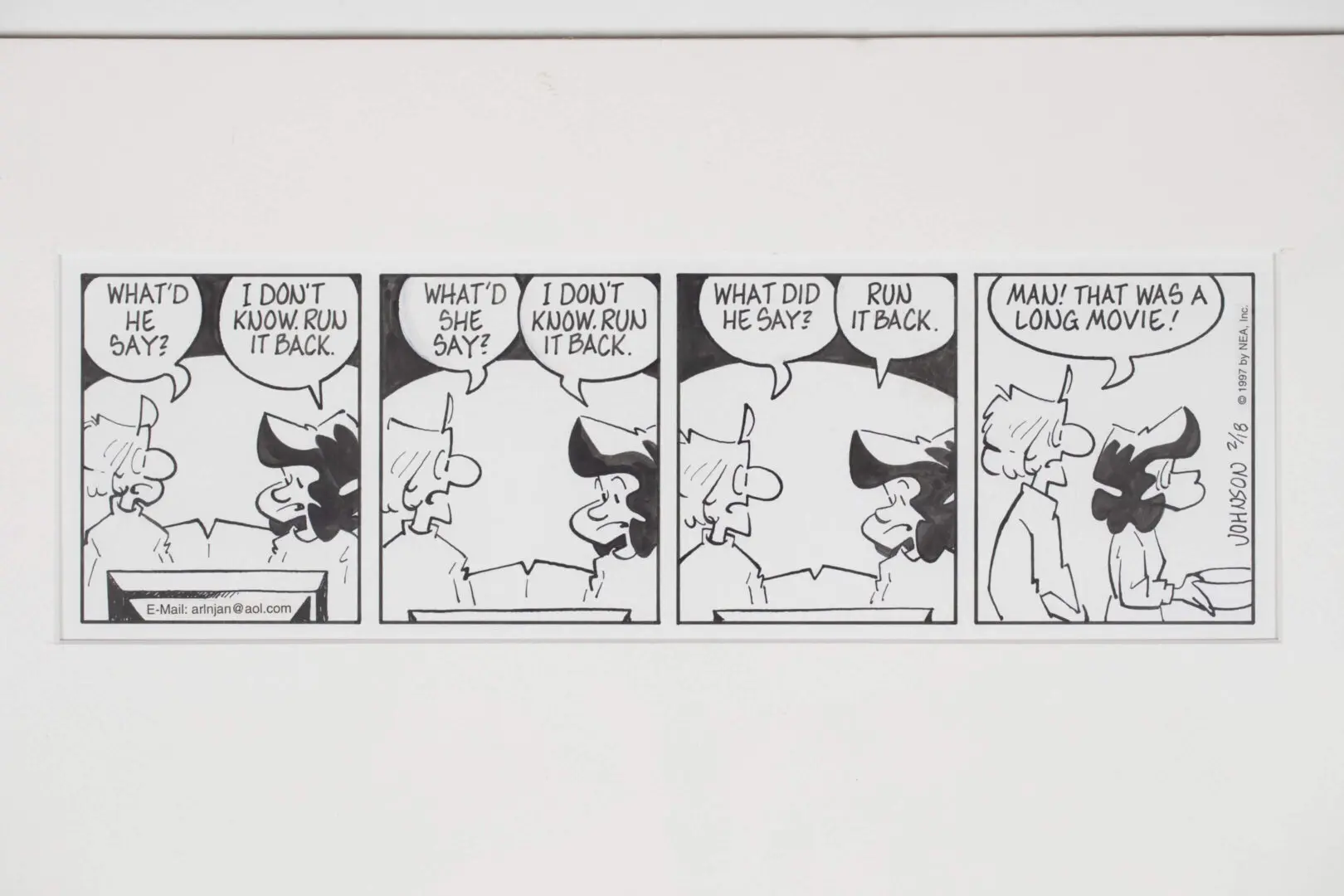 Comic strip with two characters discussing reading.