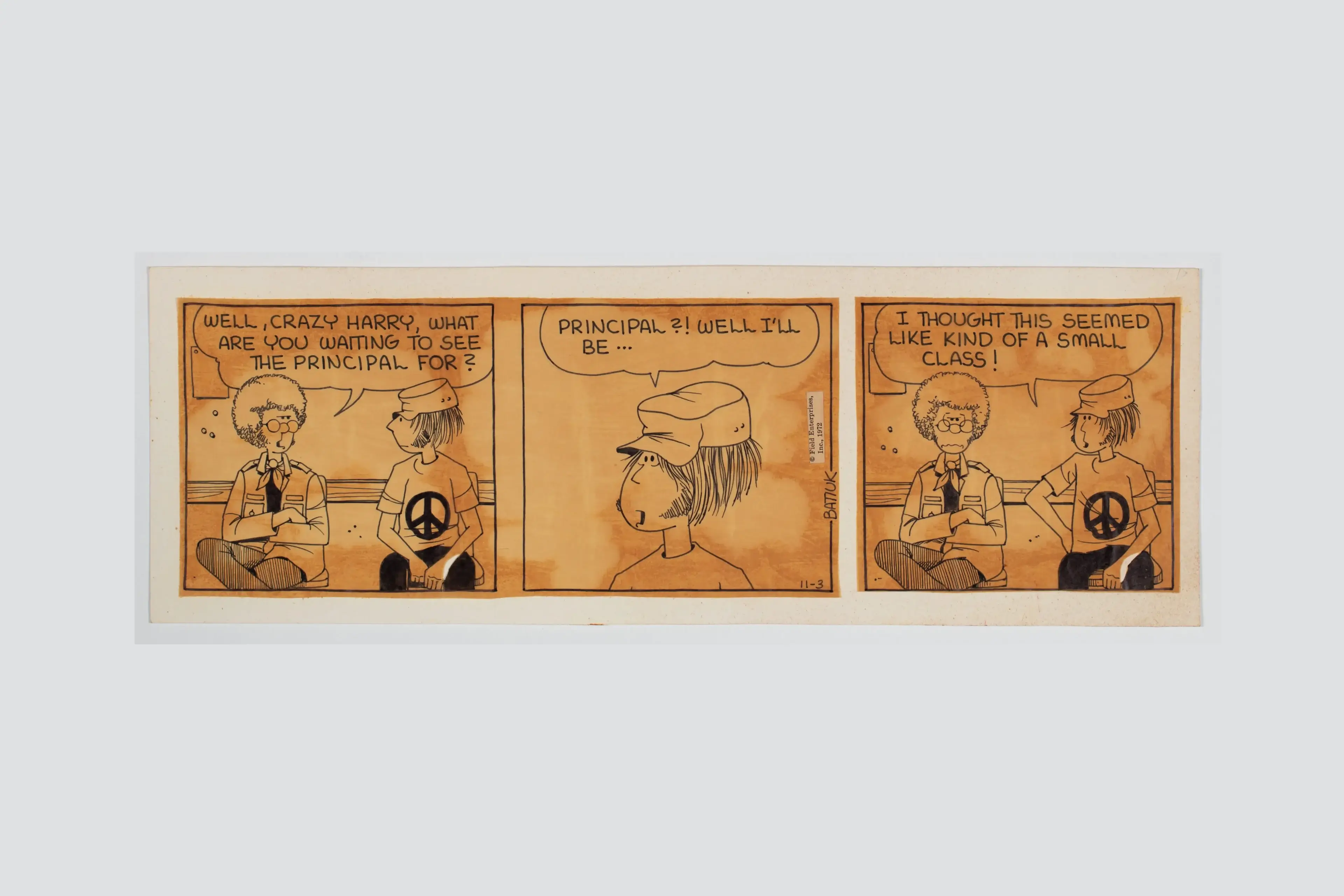 A three-panel comic showing a man and a woman discussing a recipe for a cake.