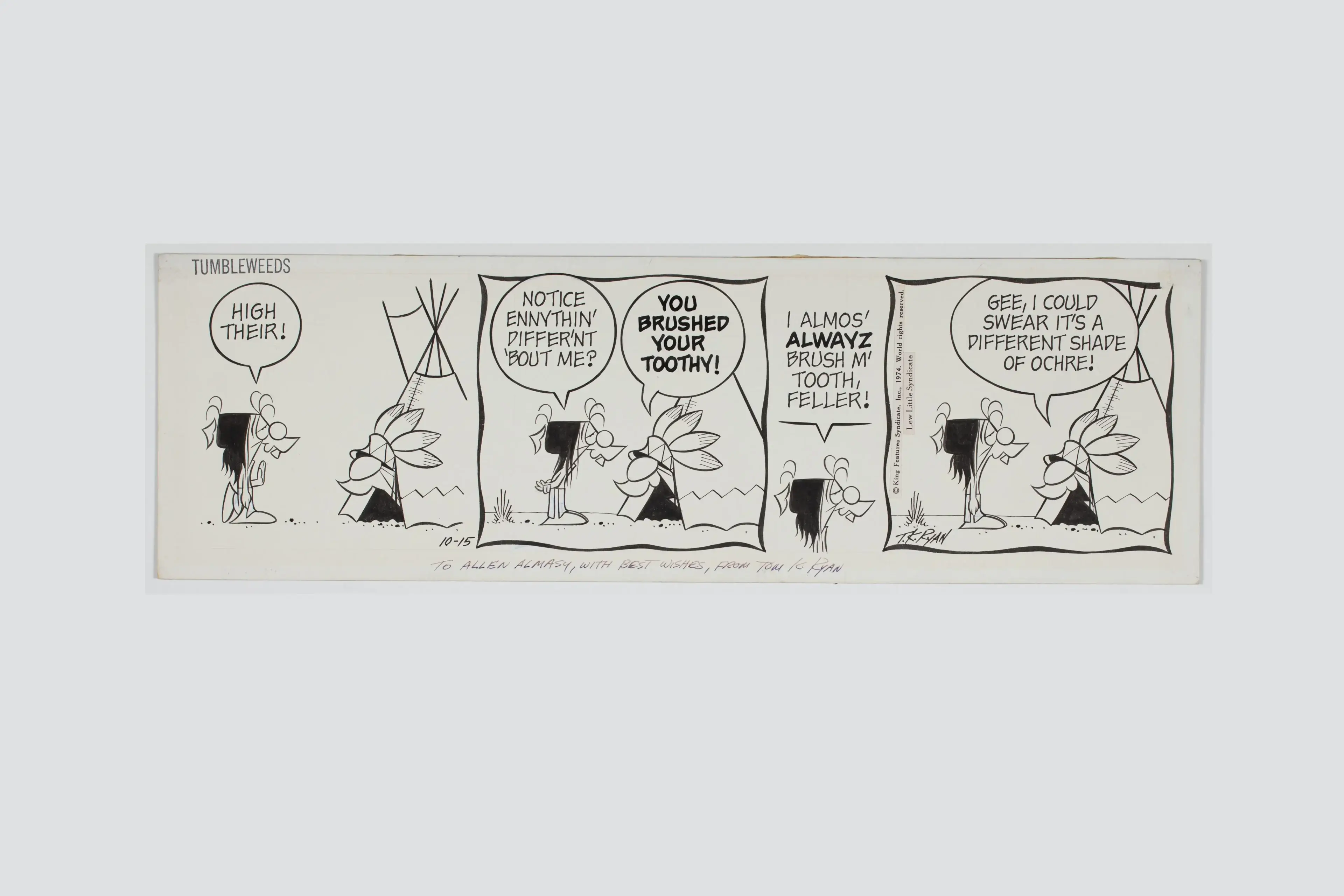A comic strip shows a character questioning the need to tie a sleeping bag.